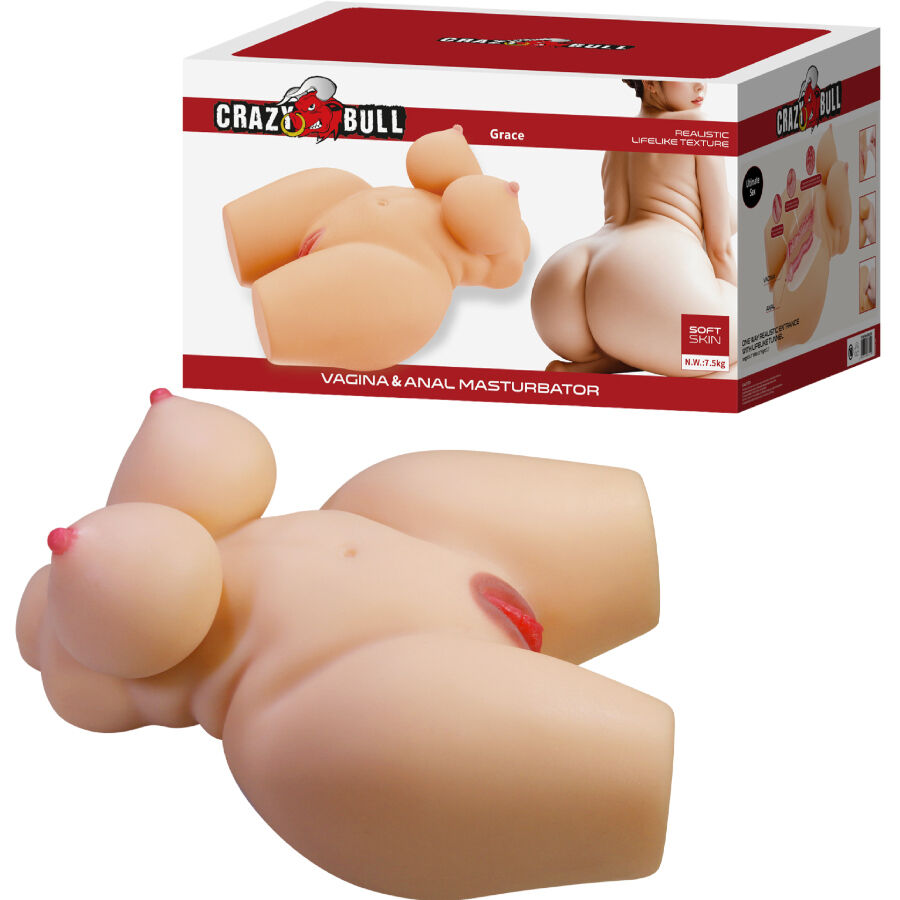 CRAZY BULL – GRACE TORSO FEMMINILE REALISTICO VAGINA E ANALE 7,5 KG CRAZY BULL – GRACE TORSO FEMMINILE REALISTICO VAGINA E ANALE 7,5 KG