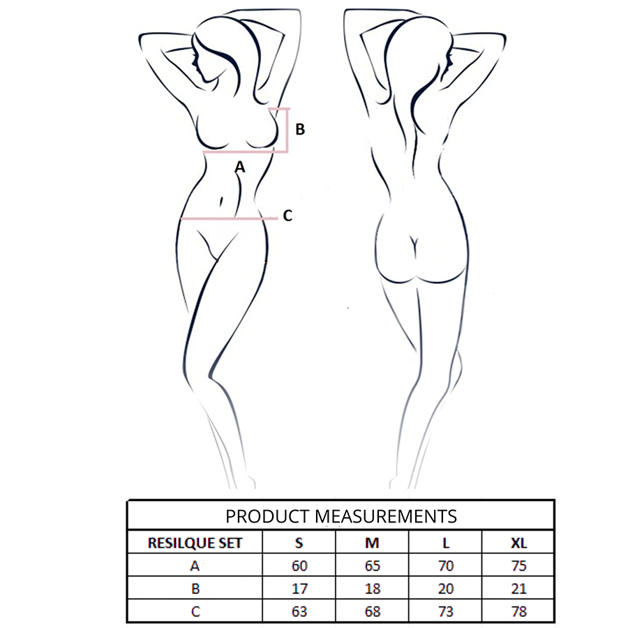 PASSION - RESILQUE REGGISENO + PERIZOMA BIANCO S/M - immagine 4