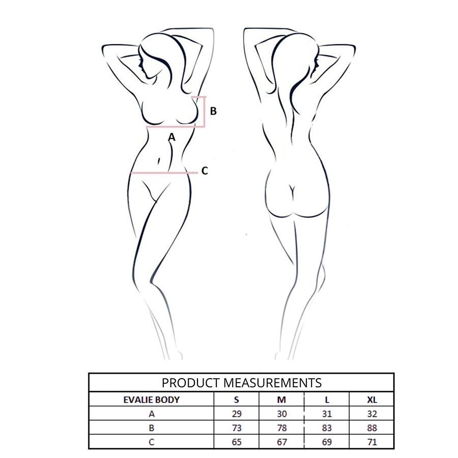 PASSION - EVALIE BODY NERO S/M - immagine 2