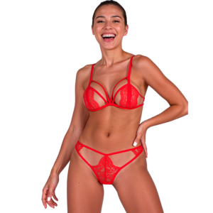 PASSION – ANUVERA REGGISENO + PERIZOMA FIRE BRICK L/XL