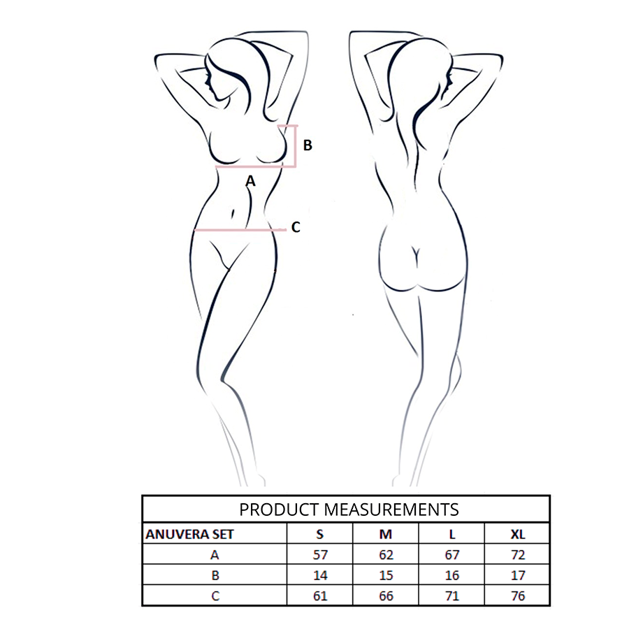 PASSION - ANUVERA REGGISENO + PERIZOMA BIANCO L/XL - immagine 4