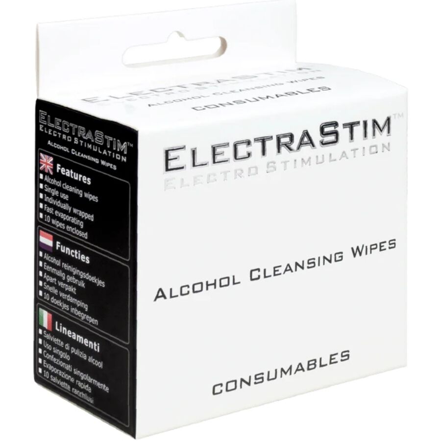 ELECTRASTIM – SALVIETTINE DETERGENTI ALL’ALCOOL 10 UNITÀ ELECTRASTIM – SALVIETTINE DETERGENTI ALL’ALCOOL 10 UNITÀ