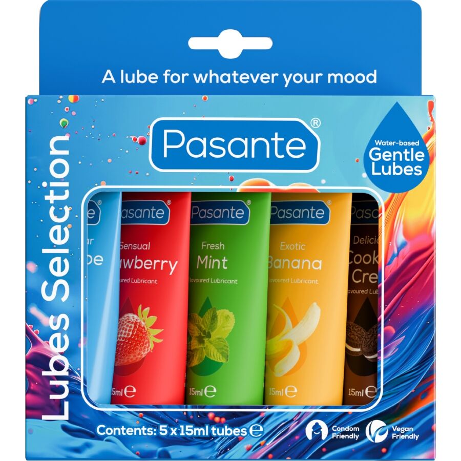 PASANTE - CONFEZIONE LUBRIFICANTI AROMI ASSORTITI 5 UNITÀ X 15 ML - immagine 2