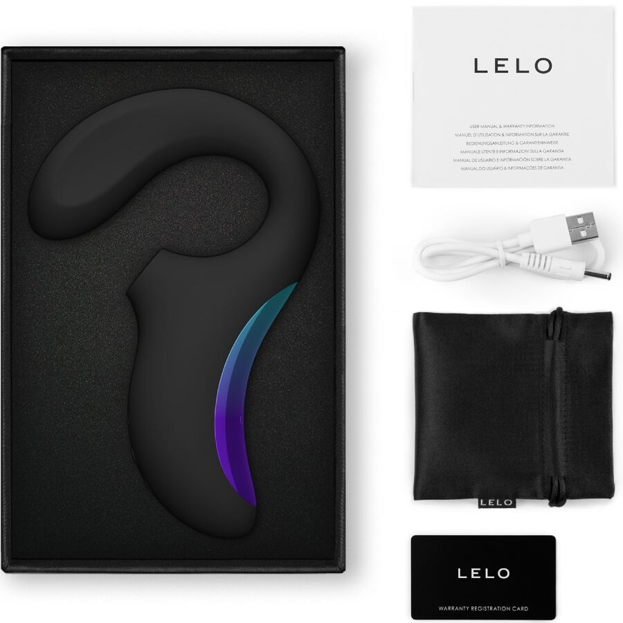 LELO - ENIGMA WAVE MASSAGGIATORE A TRIPLA VIBRAZIONE NERO - immagine 3