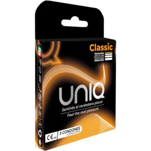 UNIQ – CLASSIC PRESERVATIVOS SIN LATEX 3 UNIDADES