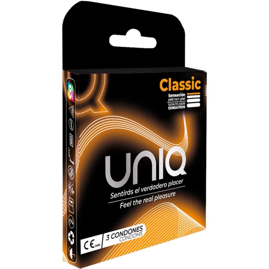 UNIQ – PRESERVATIVO SENZA LATTICE CLASSIC 3 UNITÀ