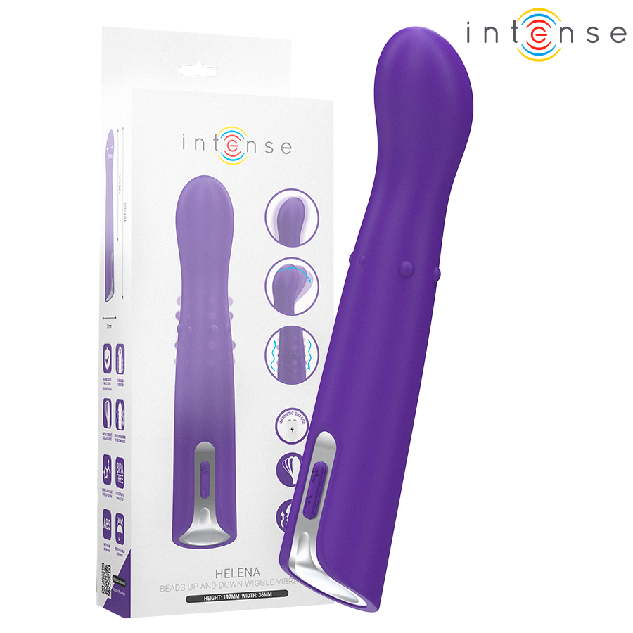 INTENSE – HELENA BEADS VIBRATORE OSCILLANTE SU E GIÙ 13,5 CM