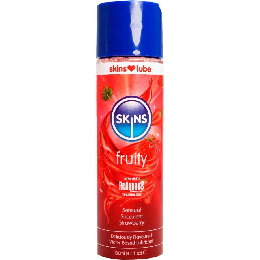 SKINS – LUBRIFICANTE FRUTTATO A BASE D’ACQUA FRAGOLA 130 ML