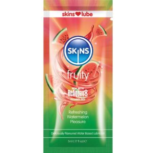 SKINS – FRUITY LUBRICANTE BASE DE AGUA SANDÍA MONODOSIS 5 ML