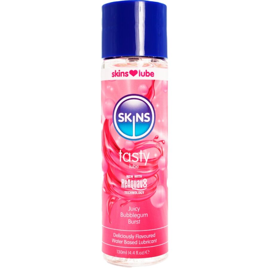 SKINS – LUBRIFICANTE GUSTOSO A BASE D’ACQUA BUBBLEGUM 130 ML