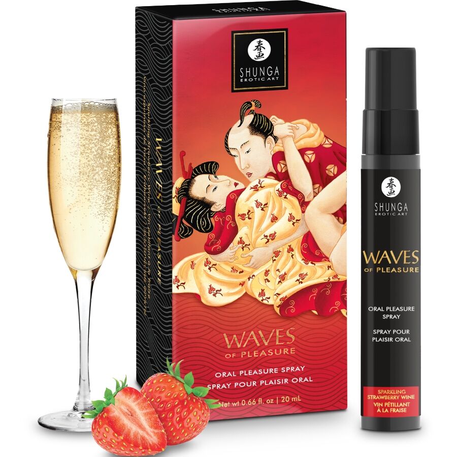 SHUNGA – WAVES PLEASURE SPRAY ORALE SEDUCENTE FRAGOLA 20 ML