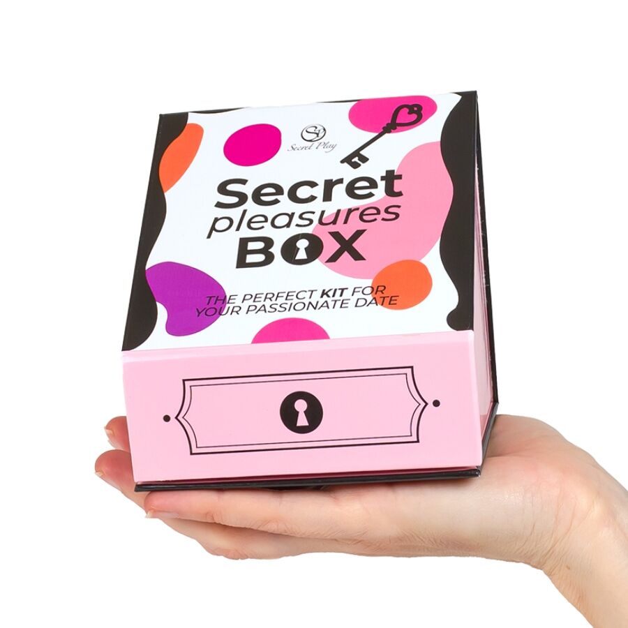 SECRET PLAY - PLEASURES BOX PER COPPIE: DADI + PROIETTILE VIBRANTE + PENNA CON PIUMA - immagine 4