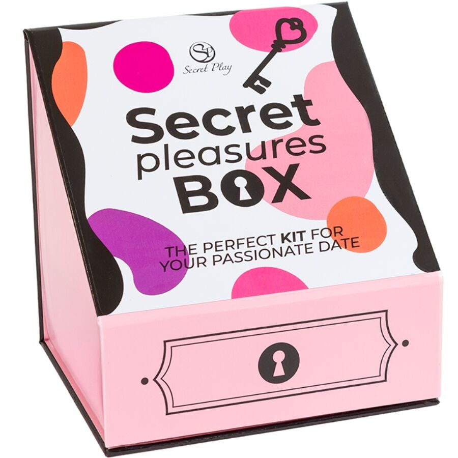 SECRET PLAY – PLEASURES BOX PER COPPIE: DADI + PROIETTILE VIBRANTE + PENNA CON PIUMA