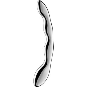 SATISFYER – DILDO A DOPPIA ESTREMITÀ IN ACCIAIO INOX COSMIC CREST 2