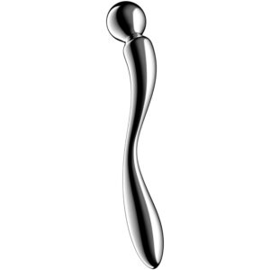 SATISFYER – DILDO A DOPPIA ESTREMITÀ IN ACCIAIO INOX STAR FORCE 2