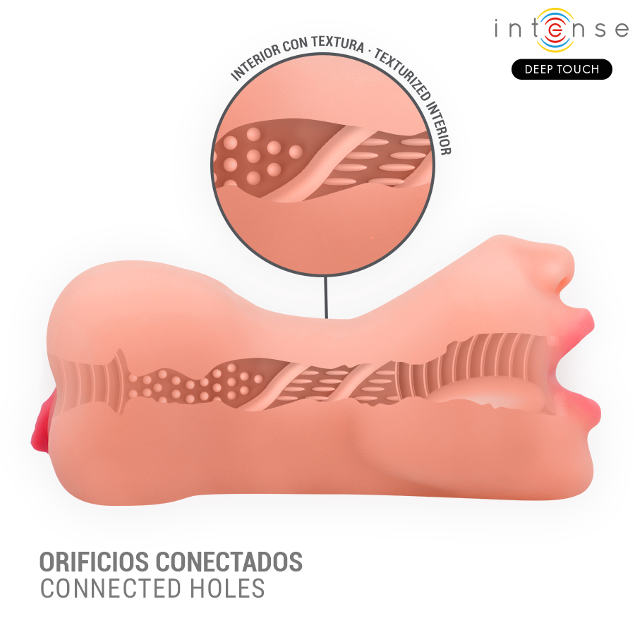 INTENSE DEEP TOUCH - MASTURBATORE RILEY A DOPPIA BOCCA E VAGINA - immagine 4