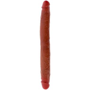 GET REAL – DILDO IN SILICONE A DOPPIA ESTREMITÀ CARAMELLO 35 CM