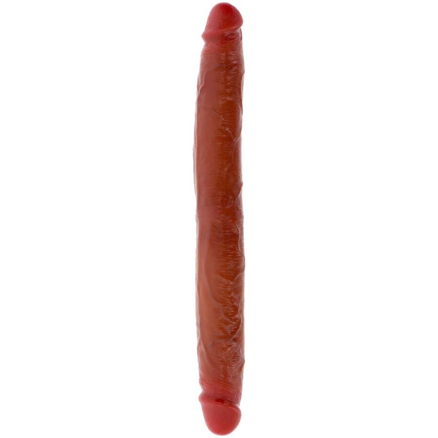 GET REAL – DILDO IN SILICONE A DOPPIA ESTREMITÀ CARAMELLO 35 CM