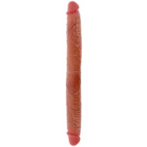 GET REAL – DILDO IN SILICONE A DOPPIA ESTREMITÀ CARAMELLO 46 CM