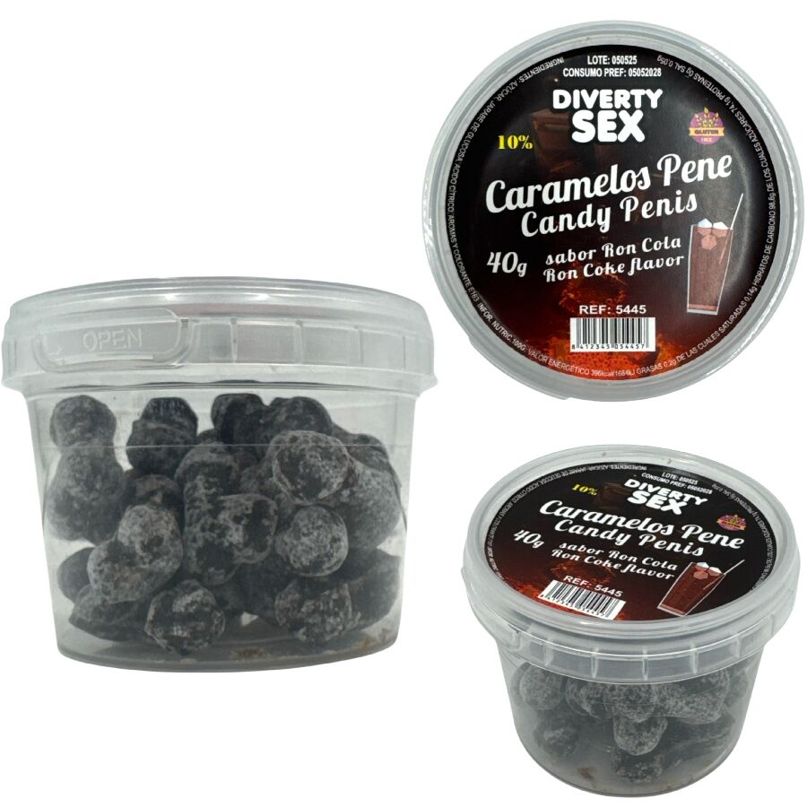 DIABLO PICANTE – 20 CARAMELLE PER PENE AL GUSTO RON COLA DIABLO PICANTE – 20 CARAMELLE PER PENE AL GUSTO RON COLA