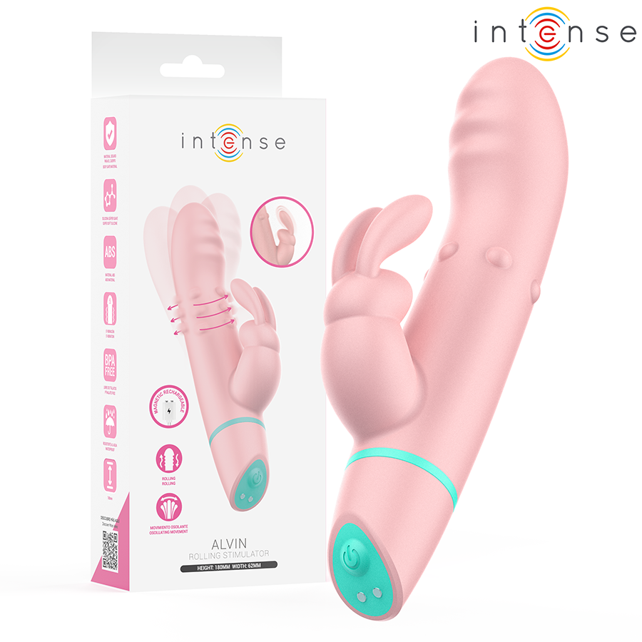 INTENSE – STIMOLATORE E VIBRATORE ROTANTE ALVIN RABBIT + OSCILLANTE