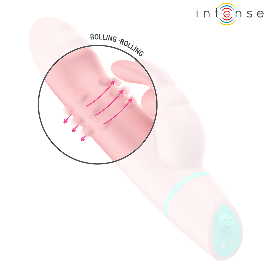 INTENSE - STIMOLATORE E VIBRATORE ROTANTE ALVIN RABBIT + OSCILLANTE - immagine 4