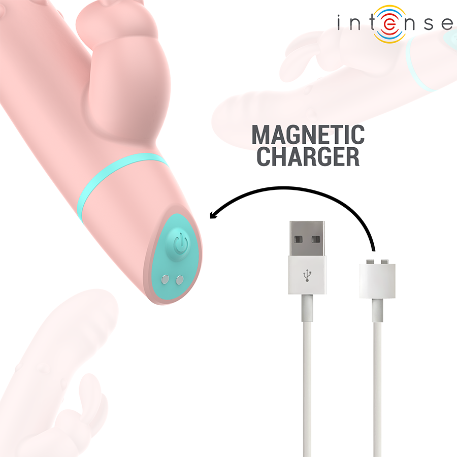 INTENSE - STIMOLATORE E VIBRATORE ROTANTE ALVIN RABBIT + OSCILLANTE - immagine 8