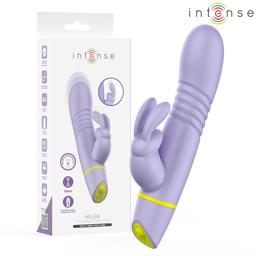 INTENSE – STIMOLATORE E VIBRATORE A SPINTA HELEN RABBIT
