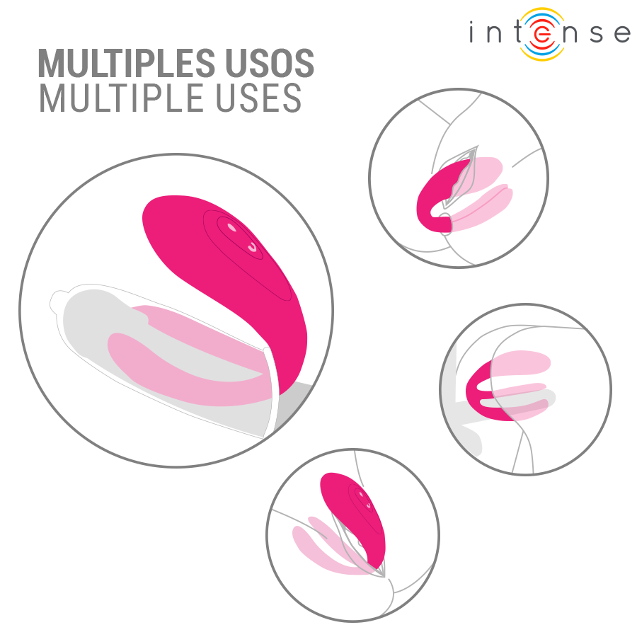 INTENSE - JULIA DOPPIO VIBRATORE STIMOLATORE A MORSETTO CON TELECOMANDO - immagine 7