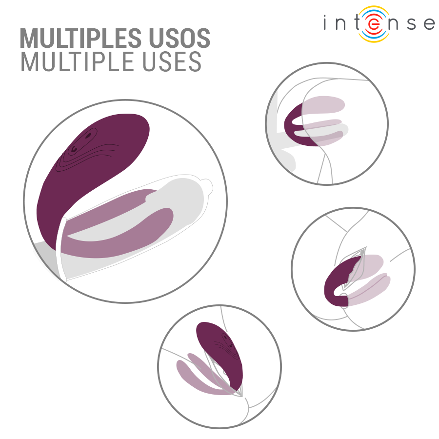 INTENSE - STIMOLATORE A MORSETTO CON VIBRAZIONE E TAPPING SANDRA CON TELECOMANDO - immagine 8