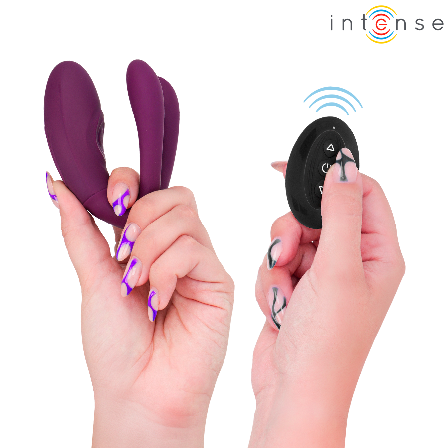 INTENSE - STIMOLATORE A MORSETTO CON VIBRAZIONE E TAPPING SANDRA CON TELECOMANDO - immagine 4