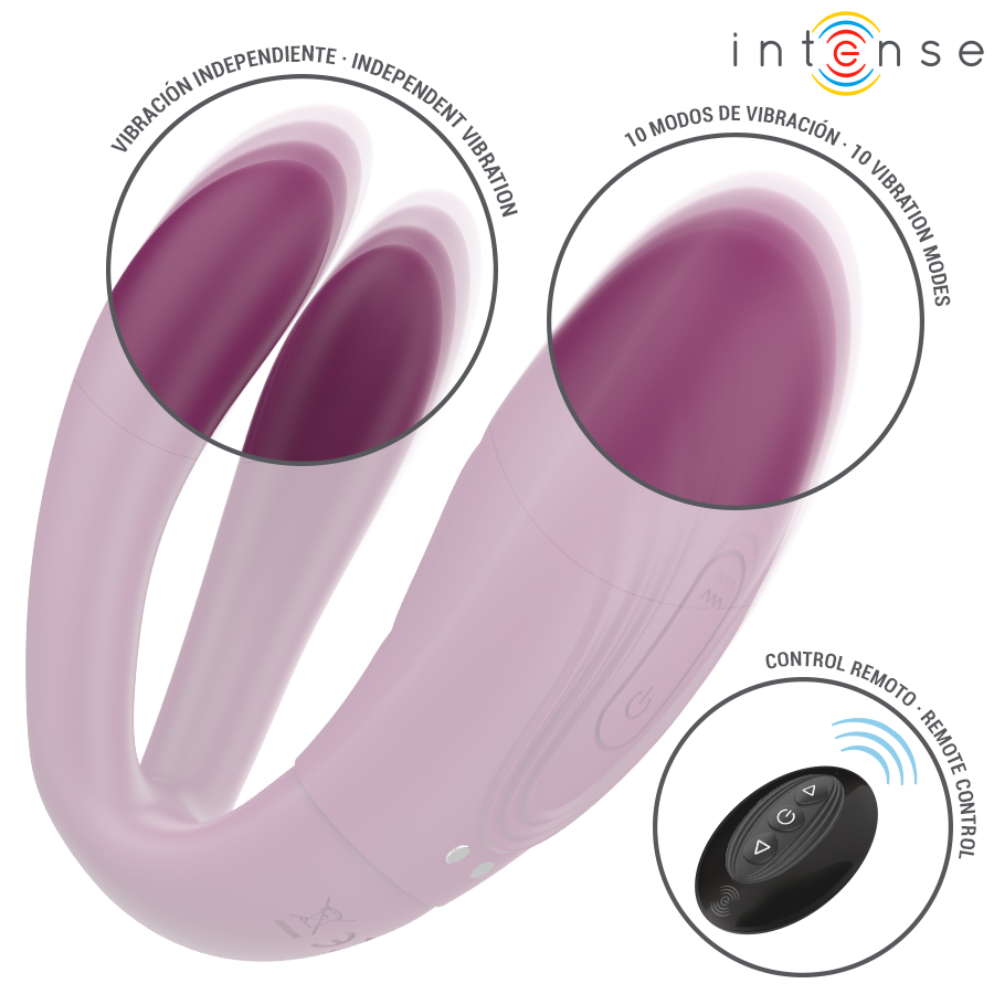 INTENSE - STIMOLATORE A MORSETTO CON VIBRAZIONE E TAPPING SANDRA CON TELECOMANDO - immagine 7