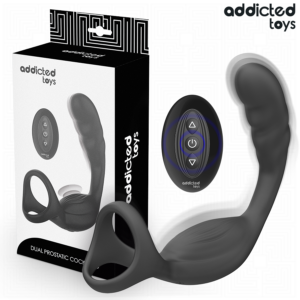 ADDICTED TOYS – ANELLO PER IL PENE PROSTATICO DOPPIO CON TELECOMANDO