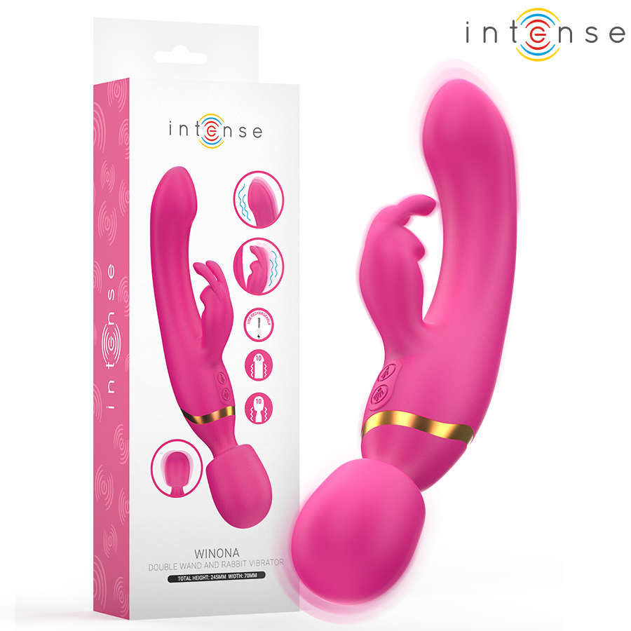 INTENSE – WINONA DOPPIO VIBRATORE CONIGLIO E BACCHETTA