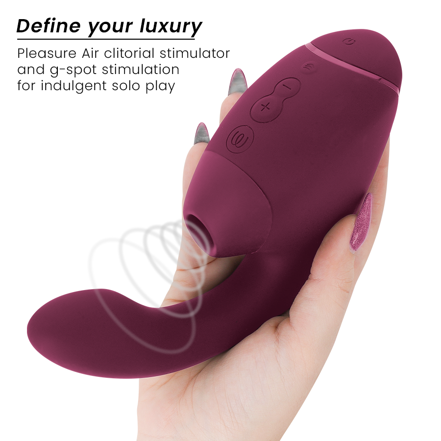 WOMANIZER - DUO NEXT STIMOLATORE DOPPIO CLITORIDEO E PUNTO G ROSA SCURO - immagine 2