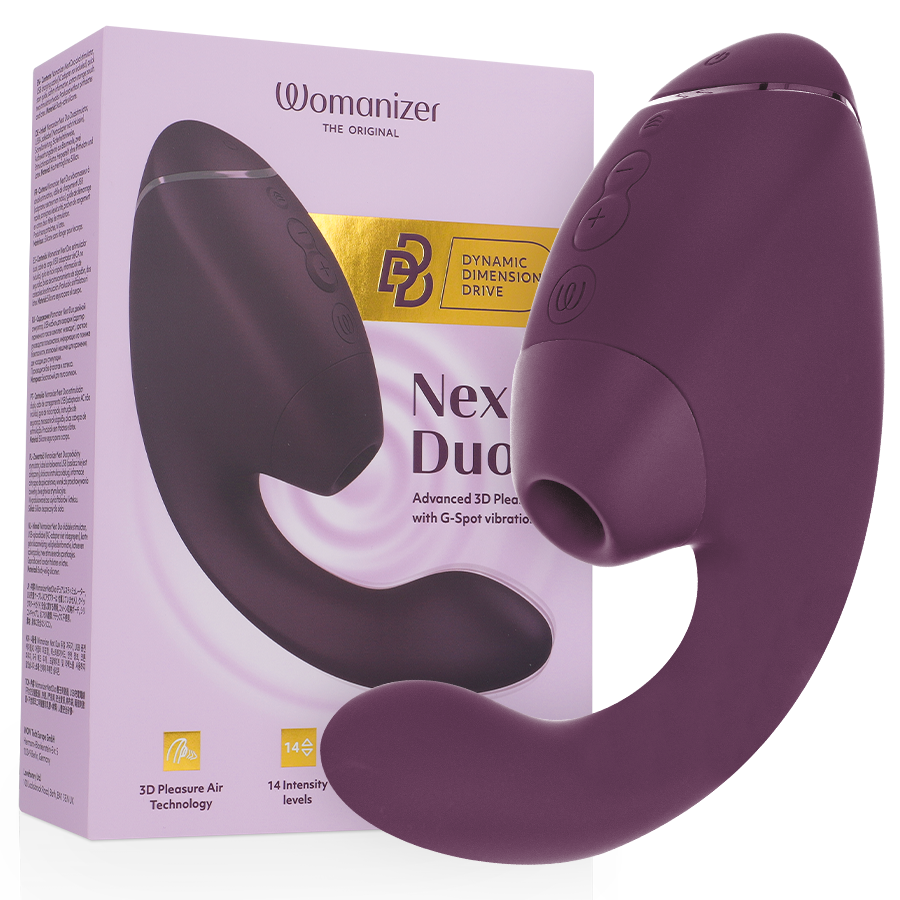WOMANIZER – DUO NEXT STIMOLATORE DOPPIO CLITORIDEO E PUNTO G VIOLA SCURO WOMANIZER – DUO NEXT STIMOLATORE DOPPIO CLITORIDEO E PUNTO G VIOLA SCURO