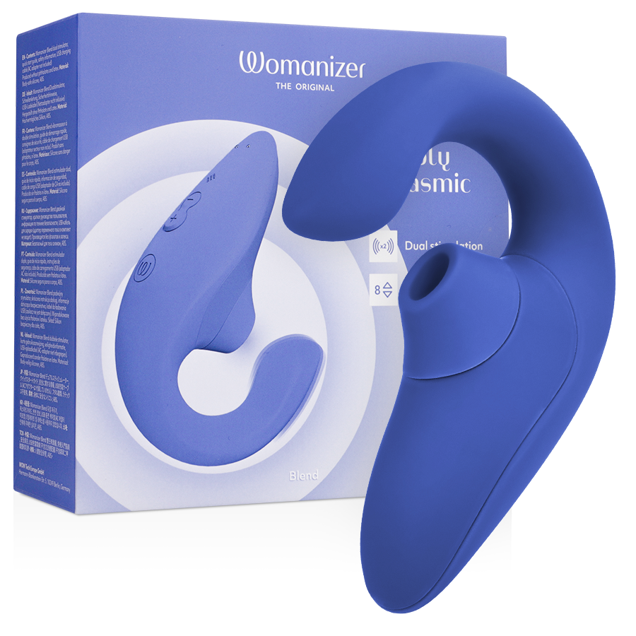 WOMANIZER – BLEND RABBIT VIBRATOR STIMOLATORE BLU VIBRANTE WOMANIZER – BLEND RABBIT VIBRATOR STIMOLATORE BLU VIBRANTE