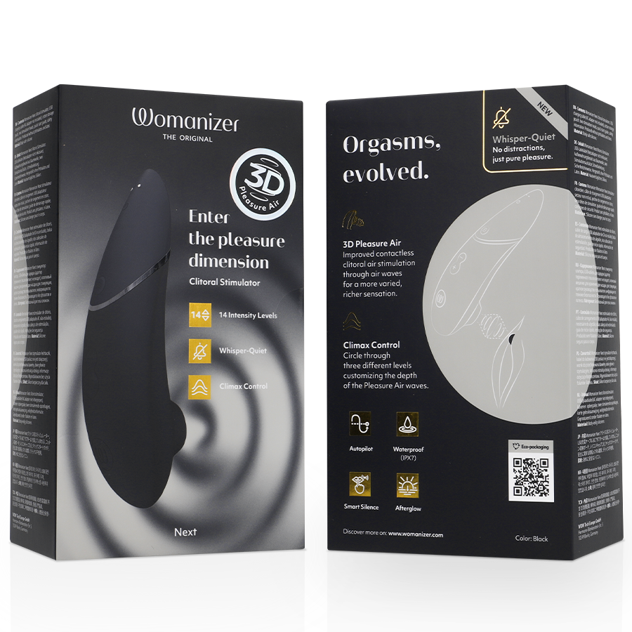 WOMANIZER - NEXT STIMOLATORE CLITORIDEO NERO - immagine 4