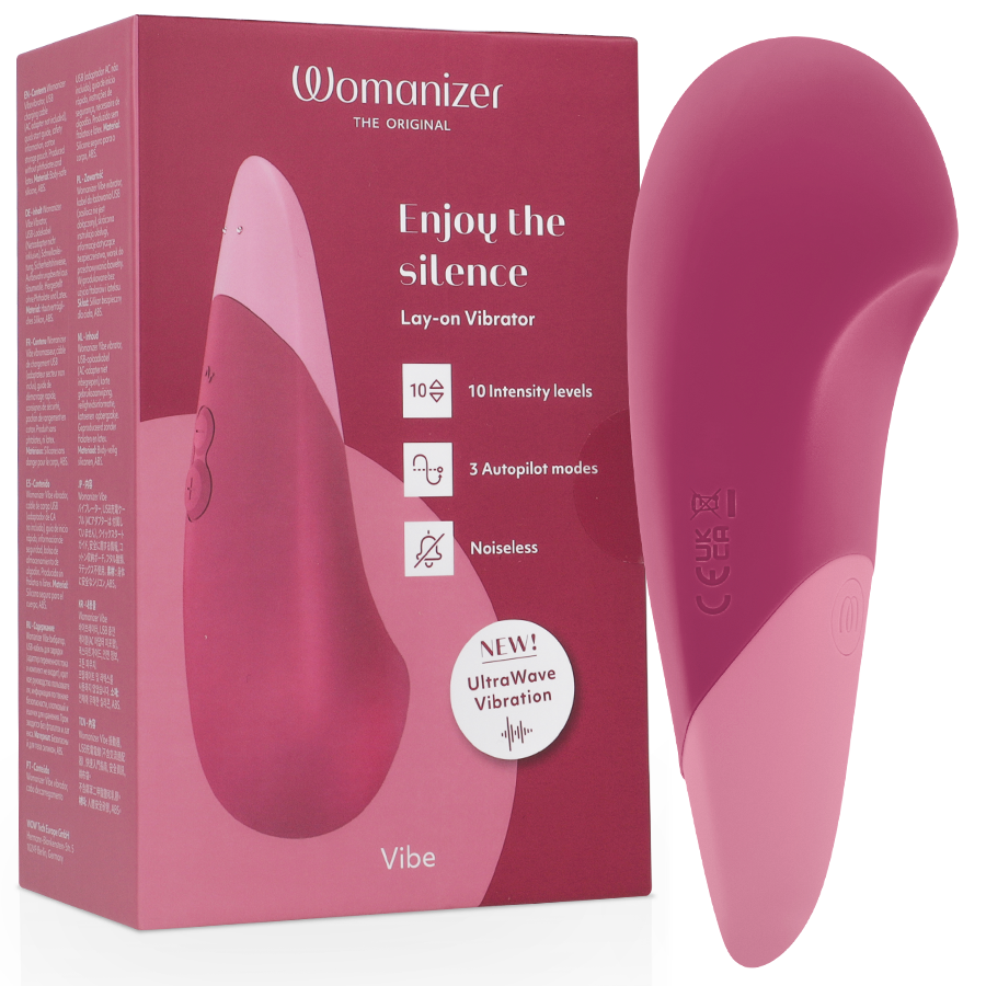 WOMANIZER – VIBE LAY-ON VIBRATORE SILENZIOSO ROSA SCURO