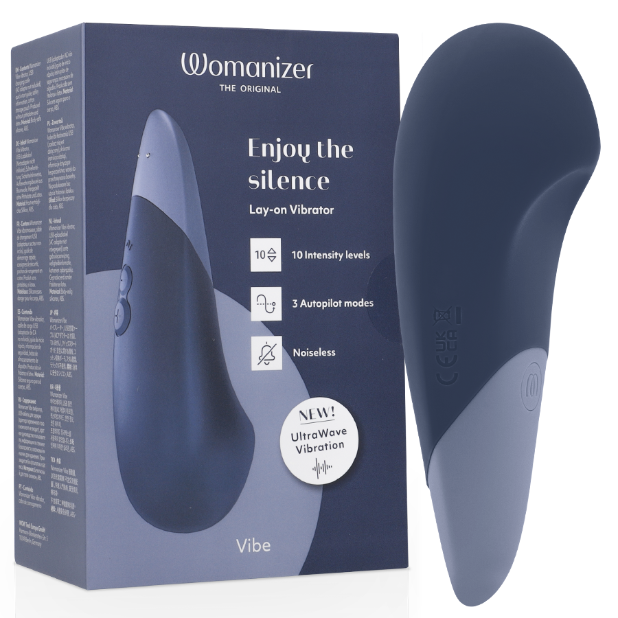 WOMANIZER – VIBE LAY-ON VIBRATORE SILENZIOSO BLU SCURO WOMANIZER – VIBE LAY-ON VIBRATORE SILENZIOSO BLU SCURO