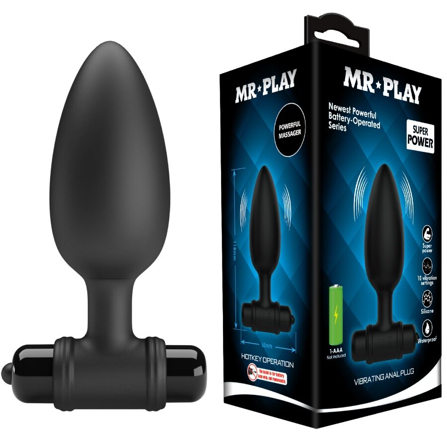 MR PLAY – SUPER POWER ANAL PLUG CON VIBRAZIONE