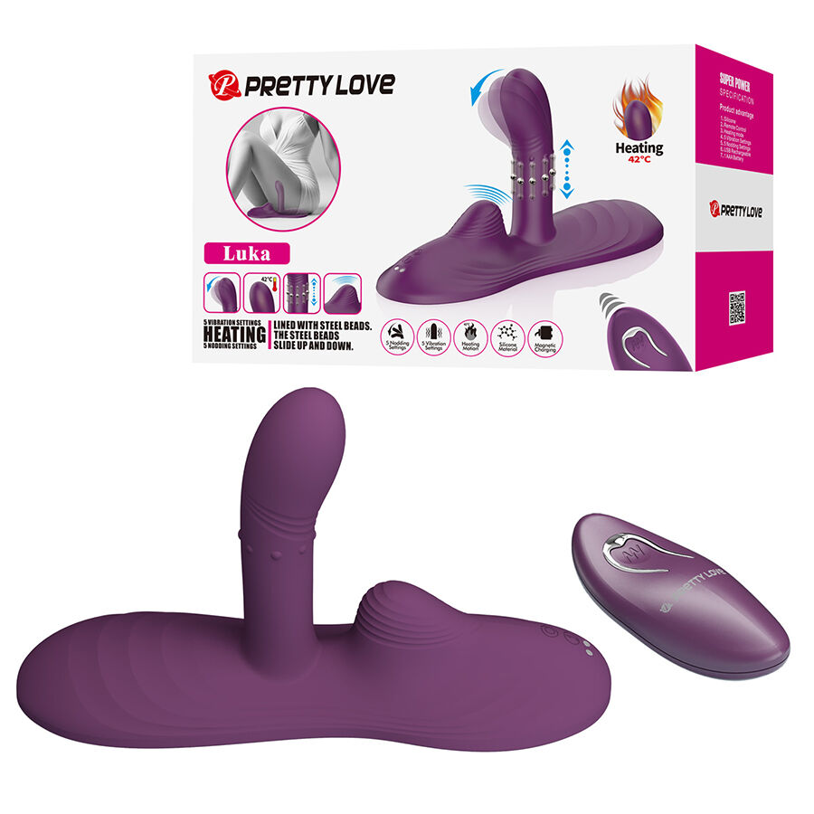 PRETTY LOVE – LUKA VIBRATORE CON EFFETTO CALORE E TELECOMANDO PRETTY LOVE – LUKA VIBRATORE CON EFFETTO CALORE E TELECOMANDO
