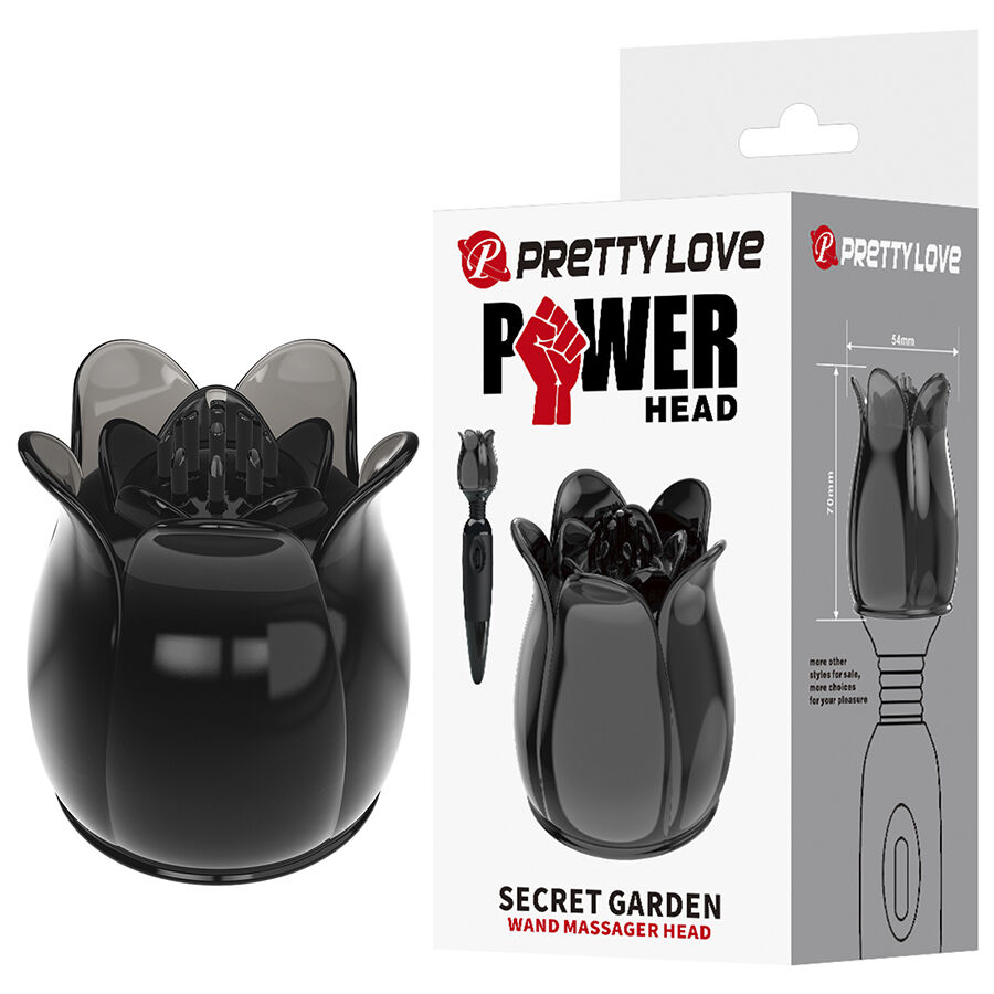 PRETTY LOVE – SECRET GARDEN TESTA DA MASSAGGIO NERA PRETTY LOVE – SECRET GARDEN TESTA DA MASSAGGIO NERA