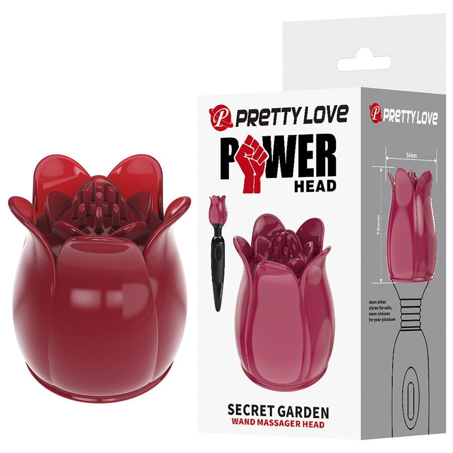 PRETTY LOVE – SECRET GARDEN TESTA DA MASSAGGIO ROSA PRETTY LOVE – SECRET GARDEN TESTA DA MASSAGGIO ROSA