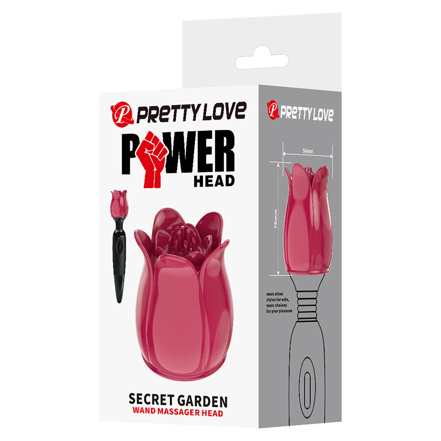 PRETTY LOVE - SECRET GARDEN TESTA DA MASSAGGIO ROSA - immagine 6