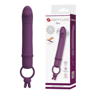 PRETTY LOVE – CORA VIBRATORE A FORMA DI PENE CON ANELLO DI RESISTENZA