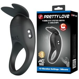 PRETTY LOVE – CARLTON ANELLO PER PENE CON STIMOLATORE CLITORIDEO