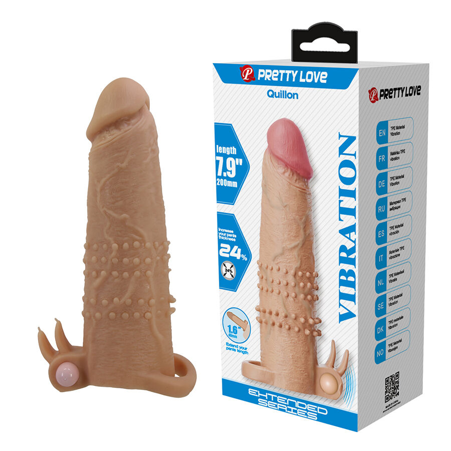 PRETTY LOVE – QUILLON GUAINA PER PENE CON STIMOLATORE CLITORIDEO E VIBRAZIONE