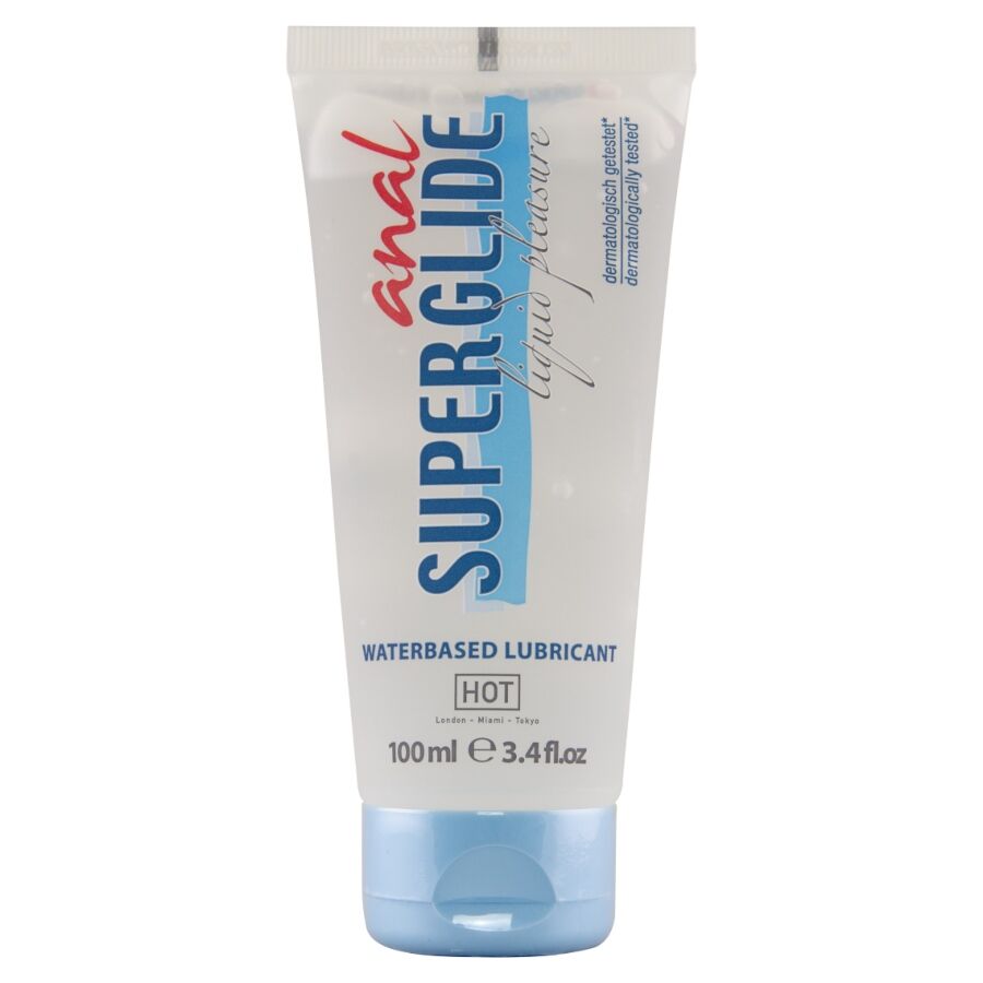 HOT – ANAL SUPERGLIDE LIQUID PLEASURE LUBRIFICANTE A BASE D’ACQUA 100 ML