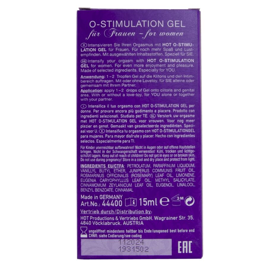 HOT - GEL O-STIMOLANTE PER DONNA 15 ML - immagine 4